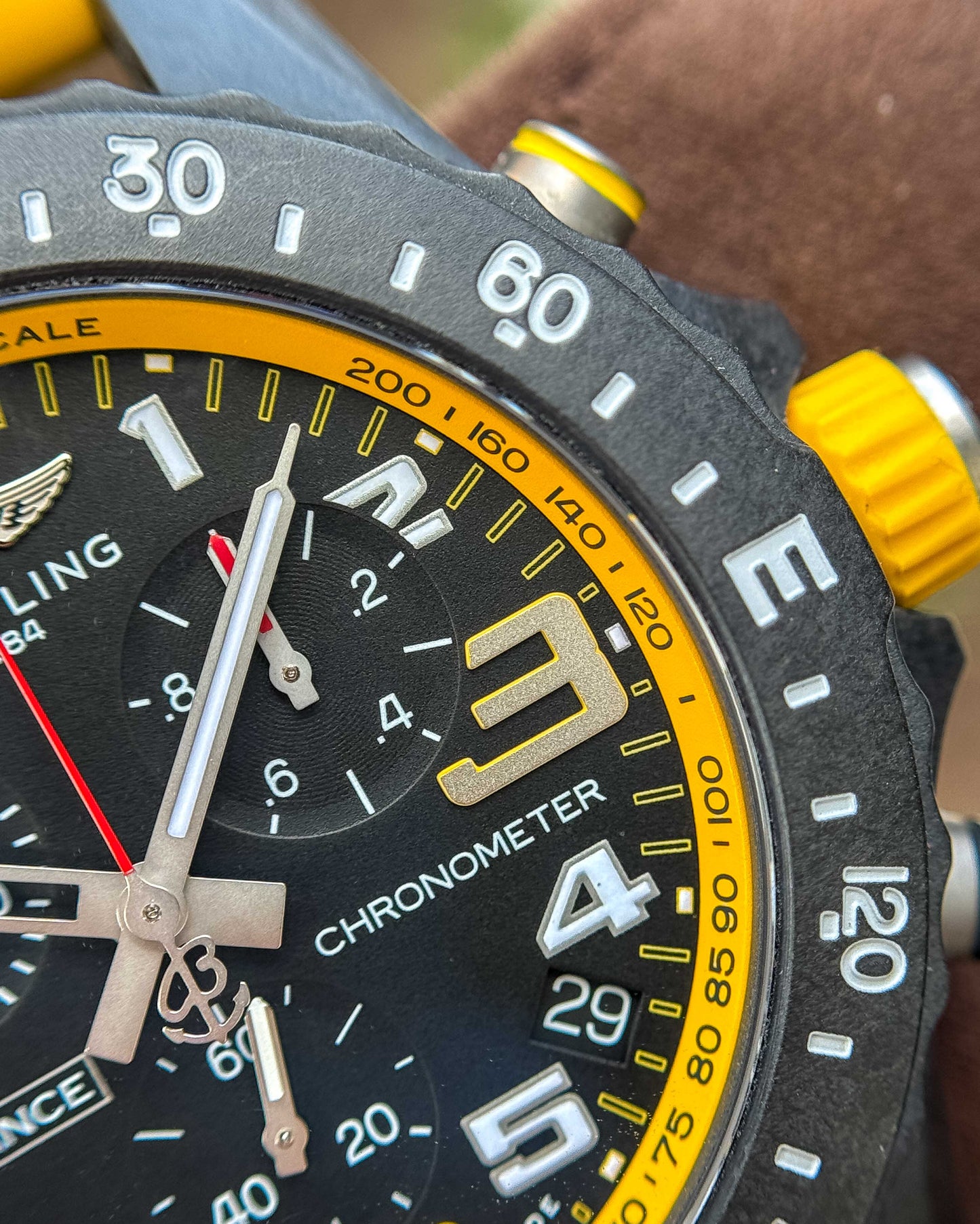 Breitling Endurance Pro 44mm X82310A41B1S1 Yellow Chronograph