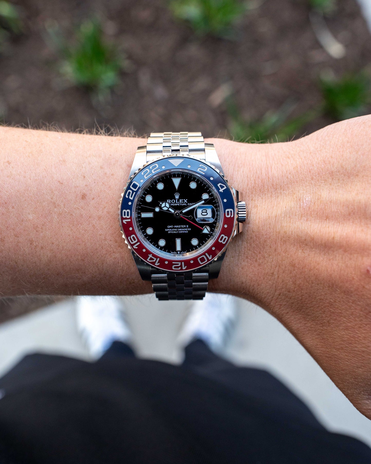 DISCONTINUED Rolex GMT Master II 40mm 126710BLRO Pepsi Jubilee 2022 (126710BLRO-0001)