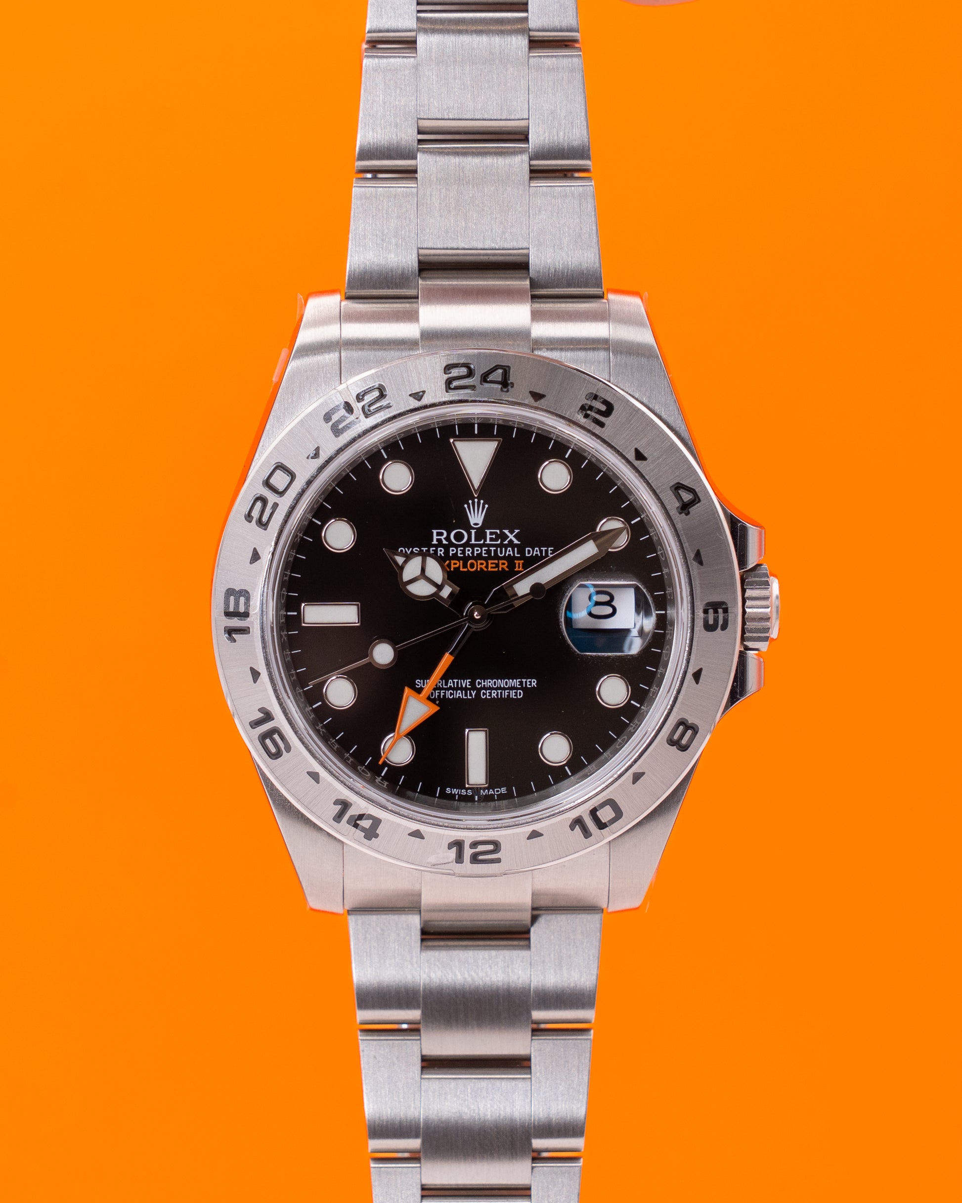 NOS UNWORN WITH STICKERS 2018 Rolex Explorer II 42mm 216570 Black