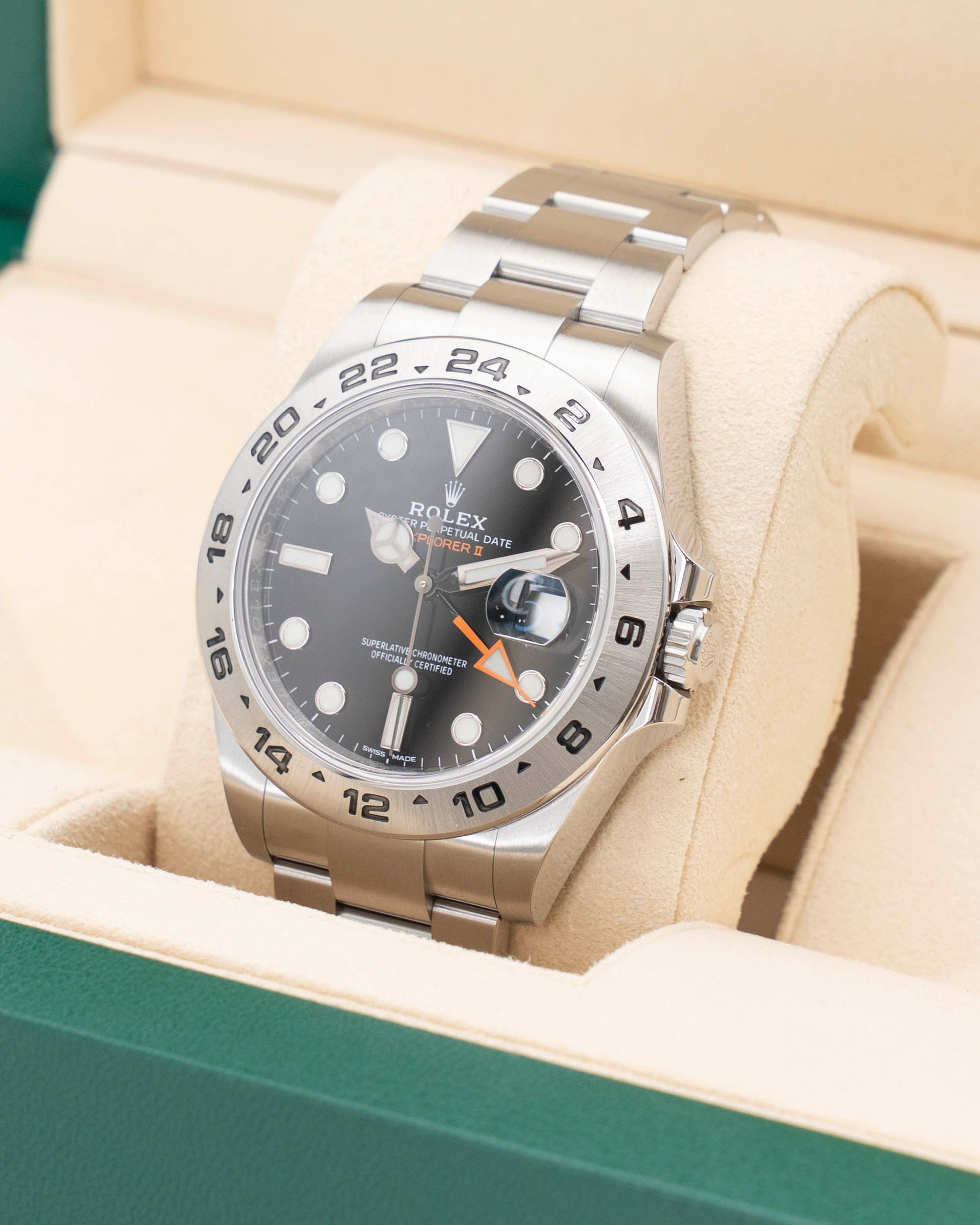 Oyster Perpetual Explorer II 42mm 216570 Black GMT RSC – Watch