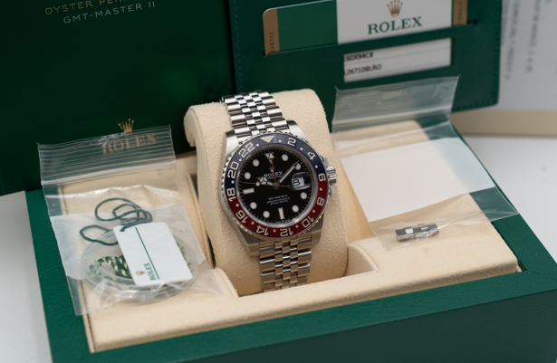 Rolex GMT Master II 40mm 126710BLRO Pepsi on Jubilee 2020