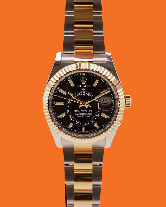 Rolex Skydweller 42mm 326933 Two Tone Yellow Gold Black Dial 2020