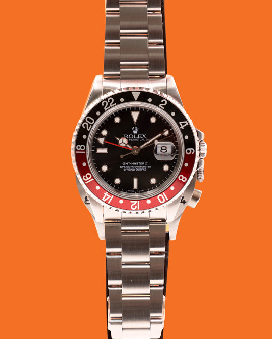 Rolex GMT Master II 40mm 16710 Coke Bezel Red and Black 1996