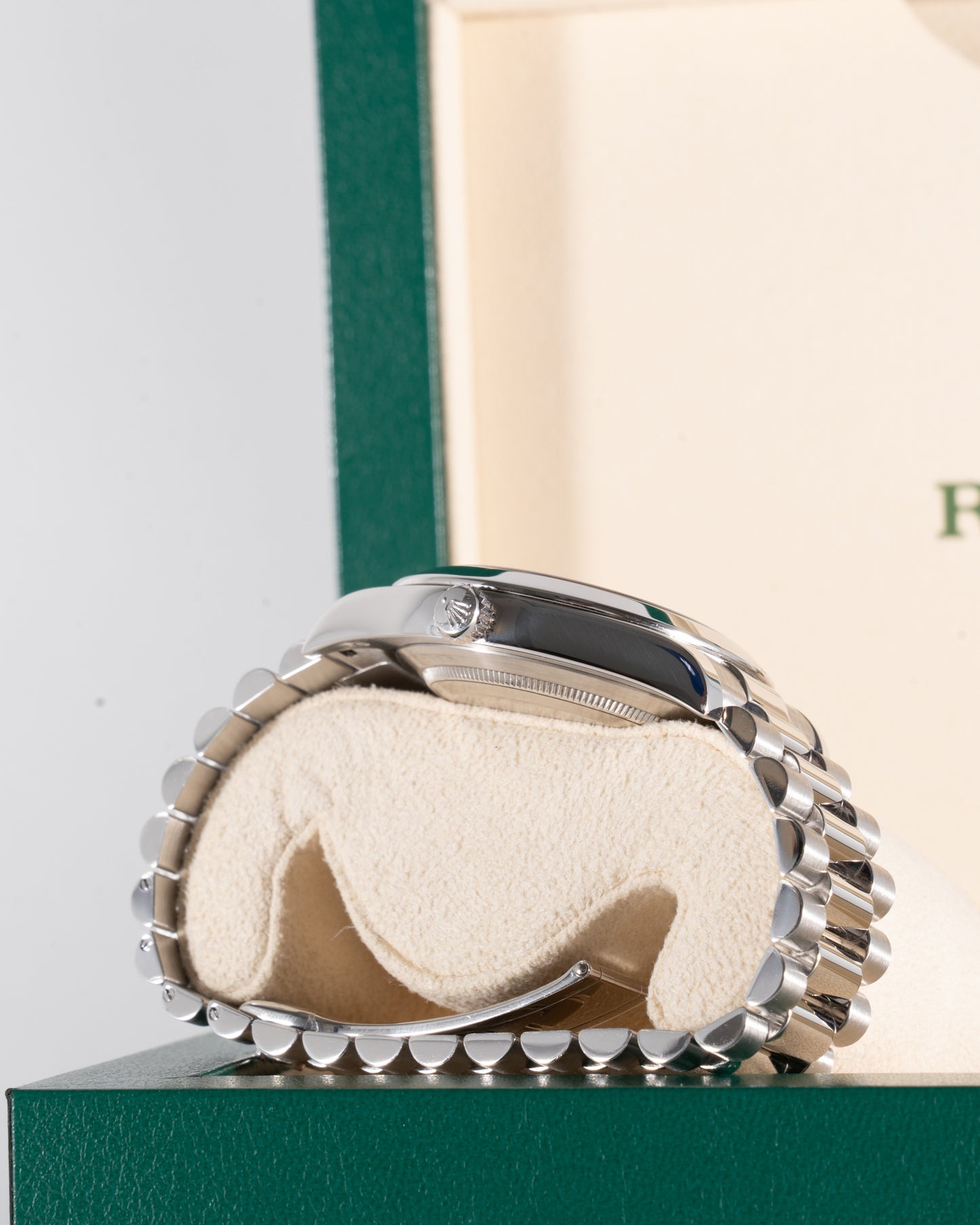 Rolex Day-Date II 41mm 218206 Platinum (Ghost) Black Arabic Dial