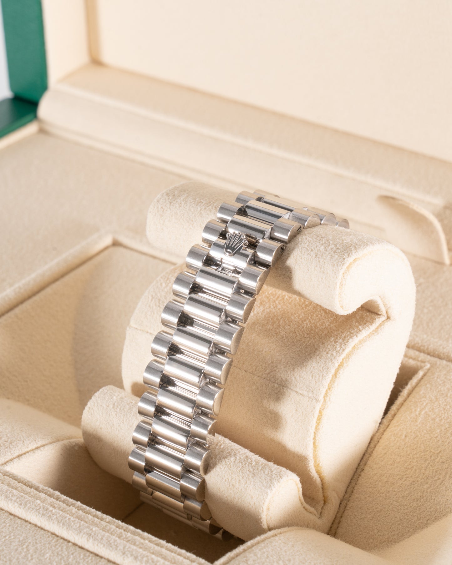 Rolex Day Date 40mm 228396TBR Platinum with Factory Diamond Bezel and Meteorite Dial Baguette Markers