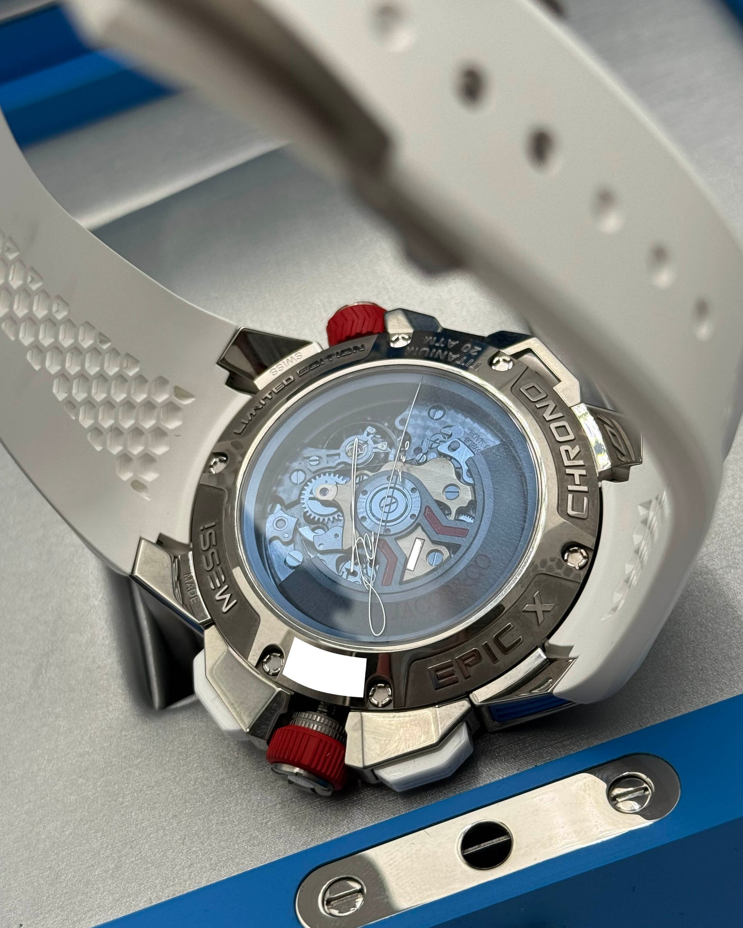 Jacob & Co Epic x Chrono Messi 47mm EC313.20 Titanium White
