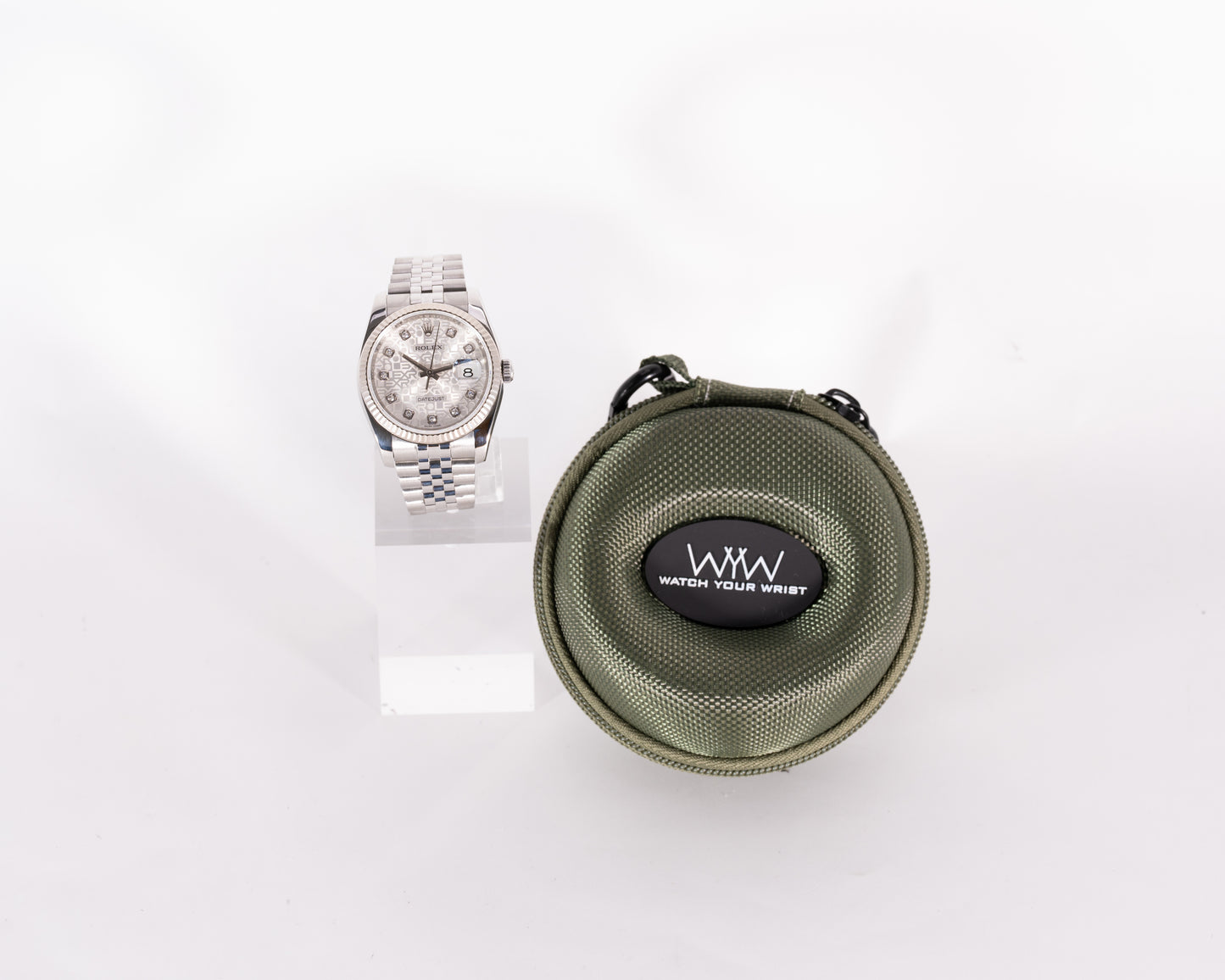 Rolex Datejust 36mm 116234 Silver Rolex Mofit Dial on Jubilee and Diamond Markers