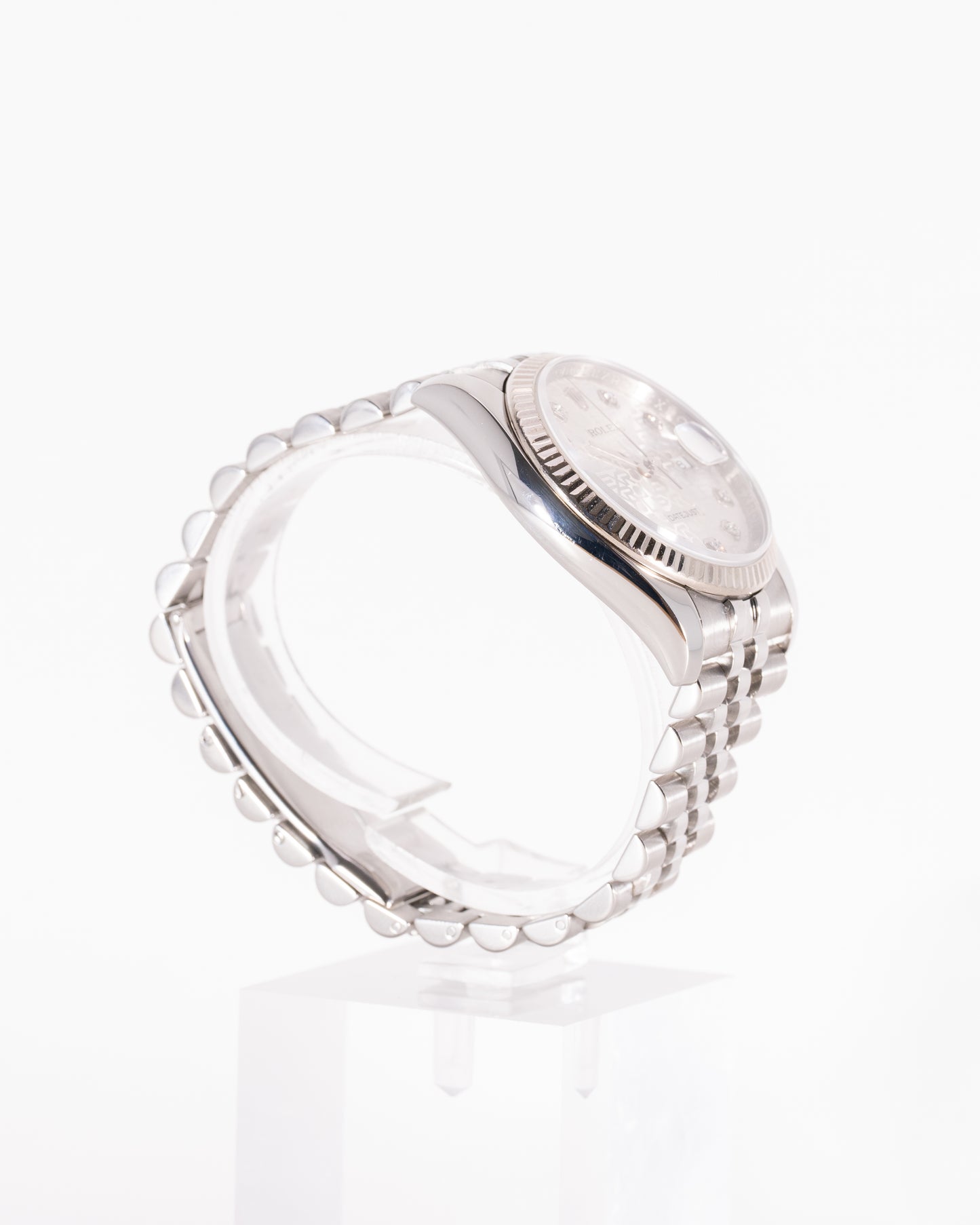 Rolex Datejust 36mm 116234 Silver Rolex Mofit Dial on Jubilee and Diamond Markers