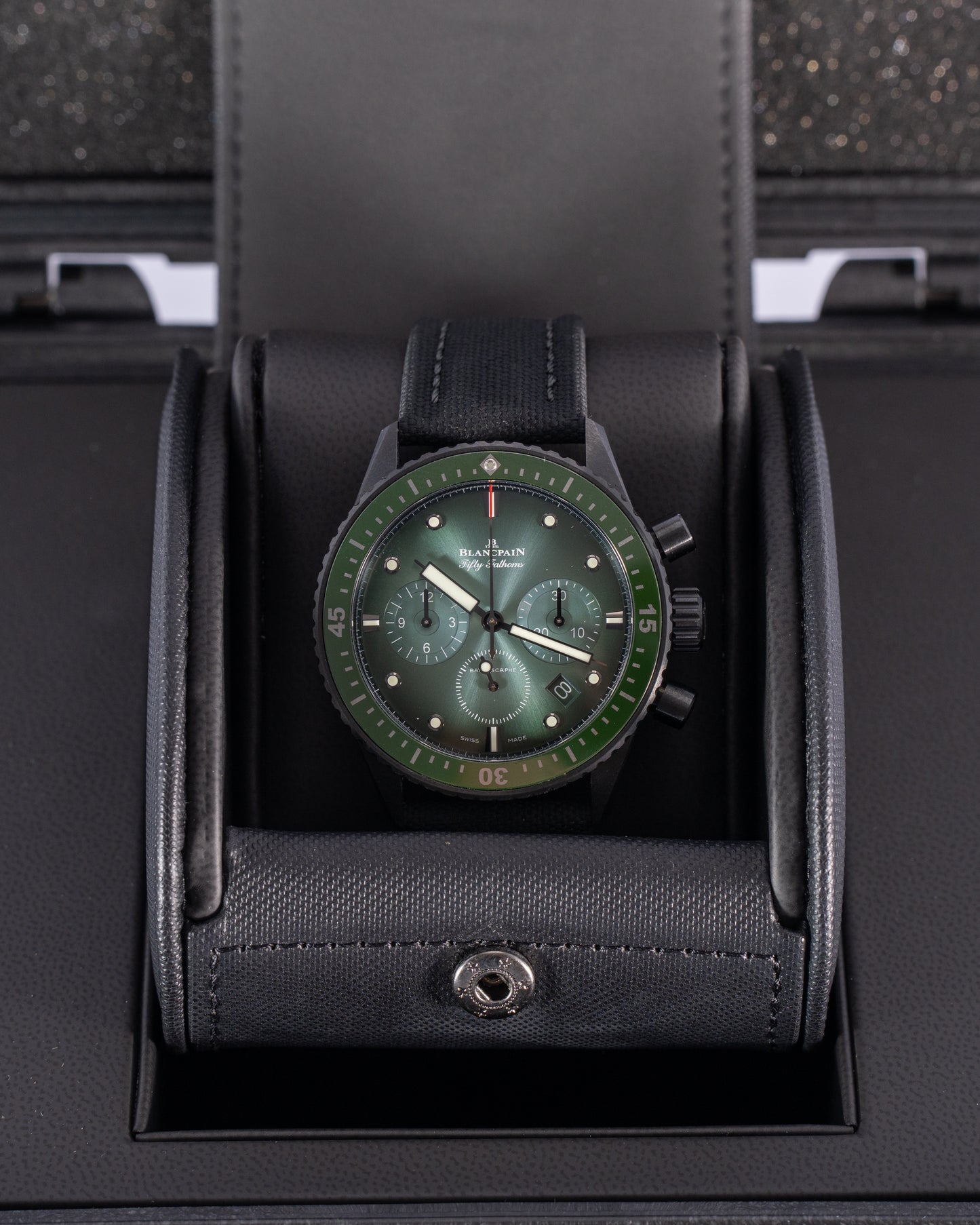 Blancpain Bathyscaphe Ceramic 43.6mm 52000153B52A Flyback Chrono Green