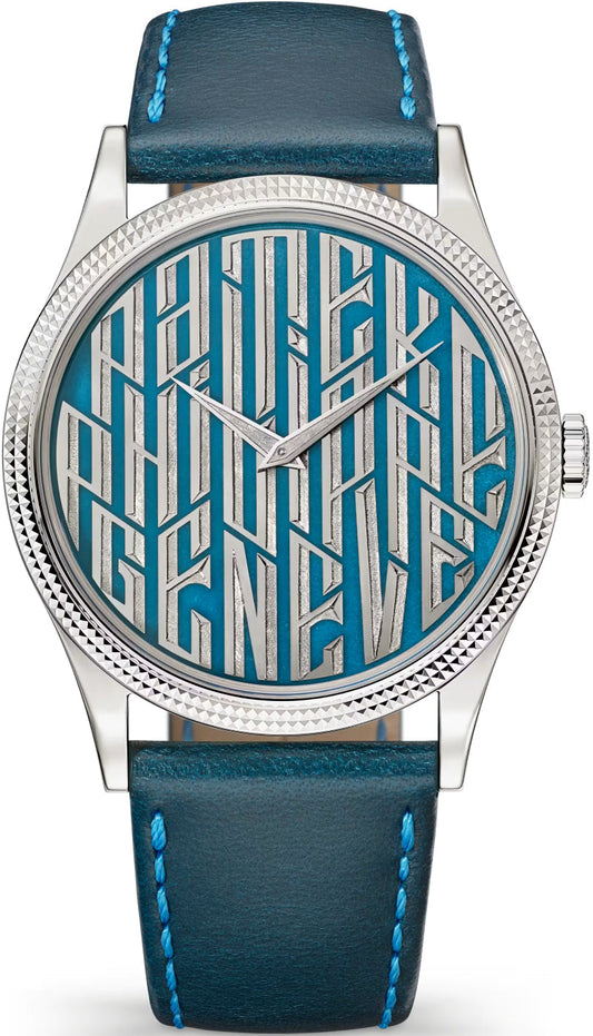 Patek Philippe Calatrava White Gold / Blue Typography - 5177G-056 - 2026
