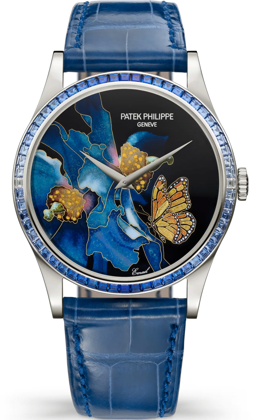 Patek Philippe Calatrava White Gold / Blue Butterfly - 5077/357G-001 - 2026