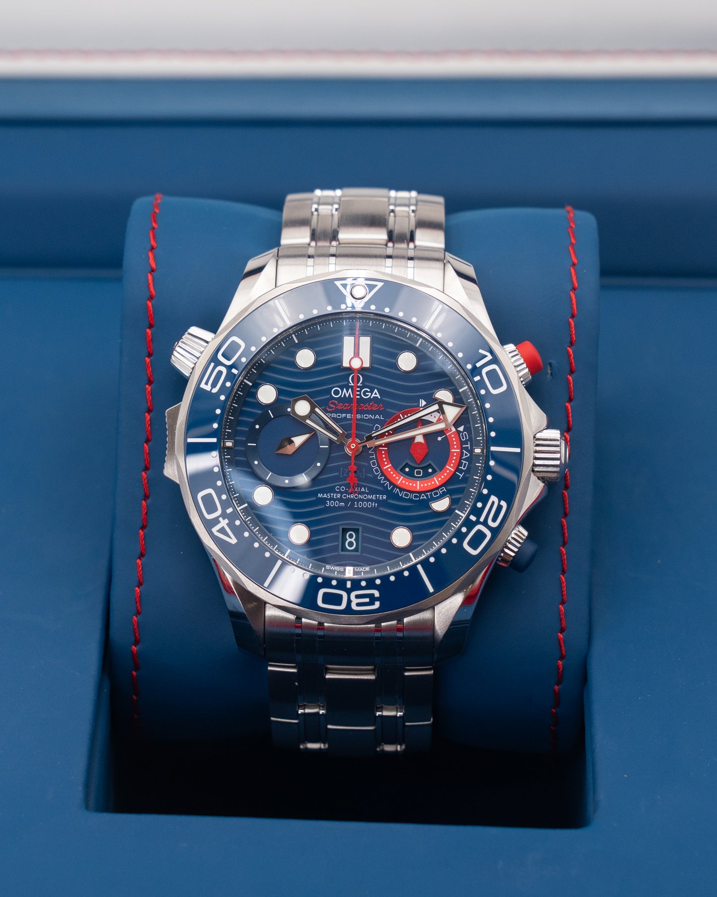 Omega Seamaster 210.30.44.51.03.002 Diver Chronograph Blue 44mm 2022