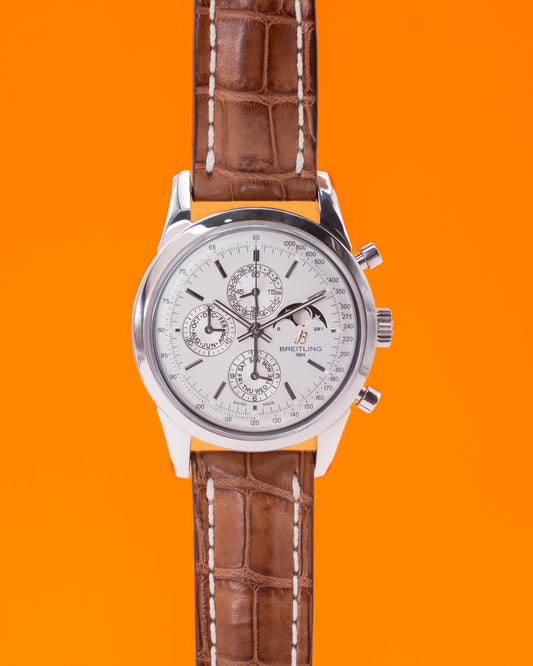 Breitling Transocean Chronograph 1461 43mm A1931012 Complete Calendar White 2017