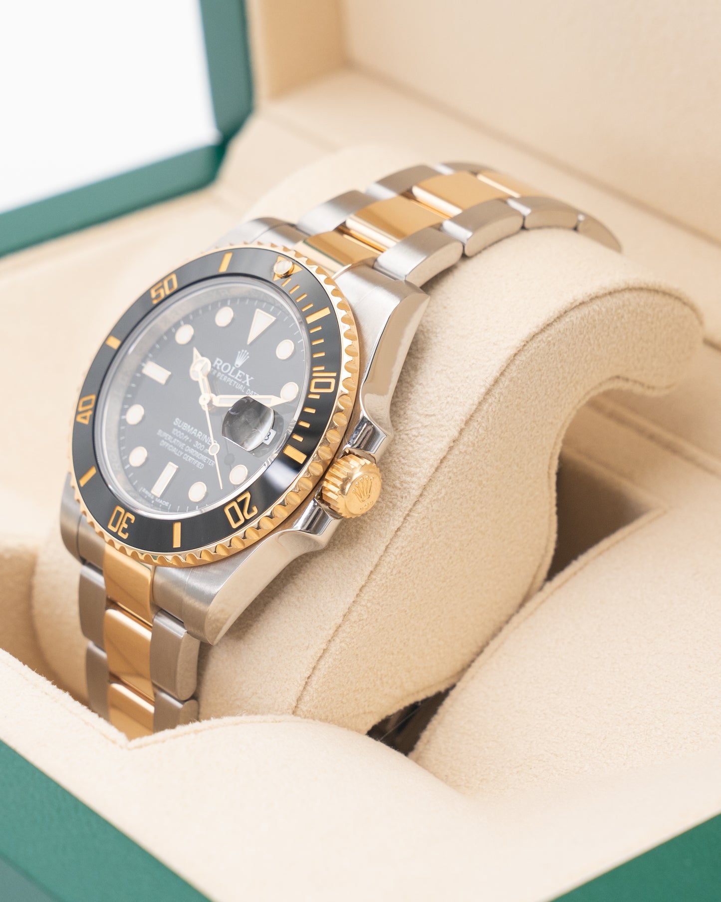 Rolex Submariner 40mm 116613LN Two Tone Yellow Black Ceramic 2017