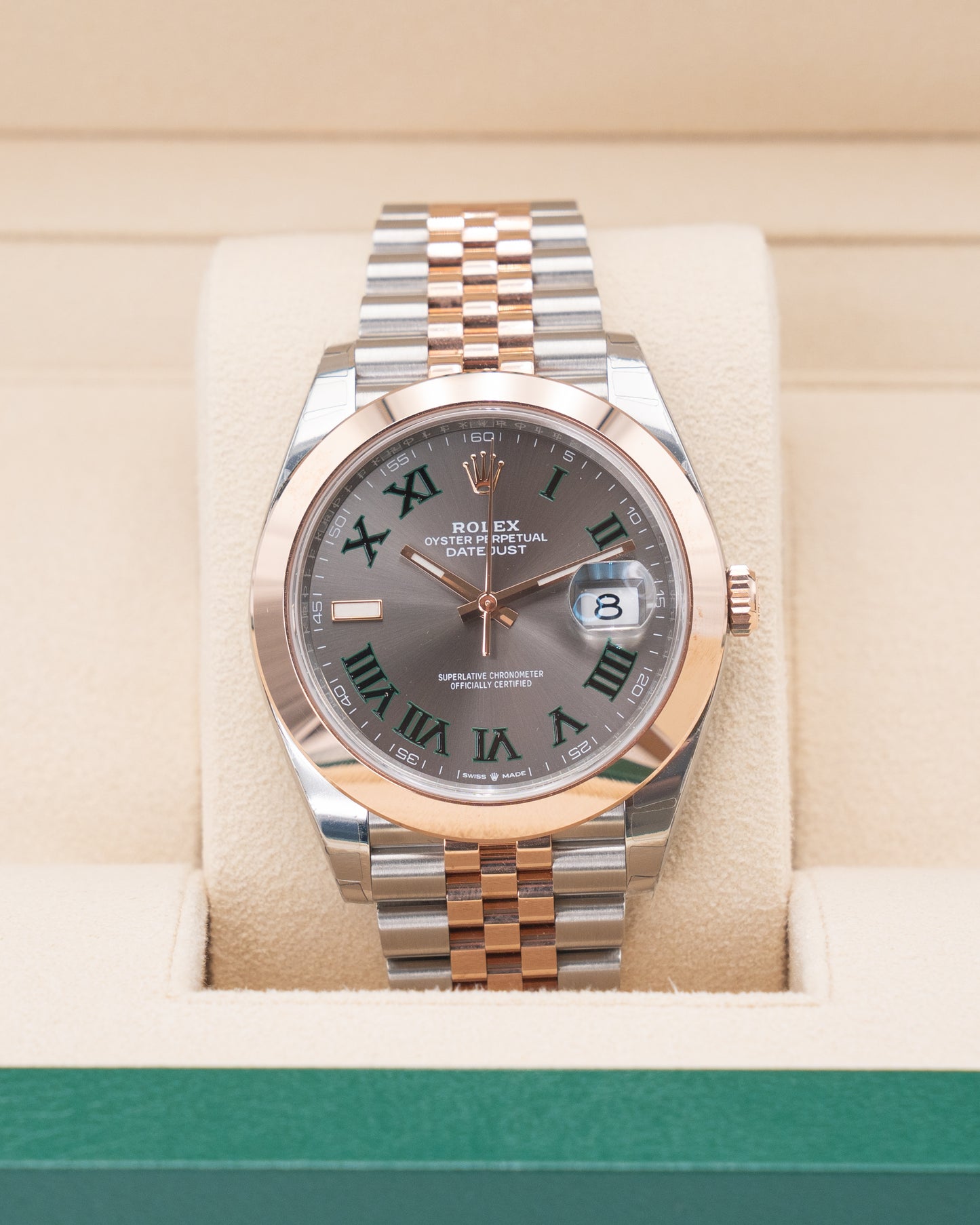 NOS Rolex Datejust 41mm 126301 Two Tone Rose WImbledon Jubilee 2022
