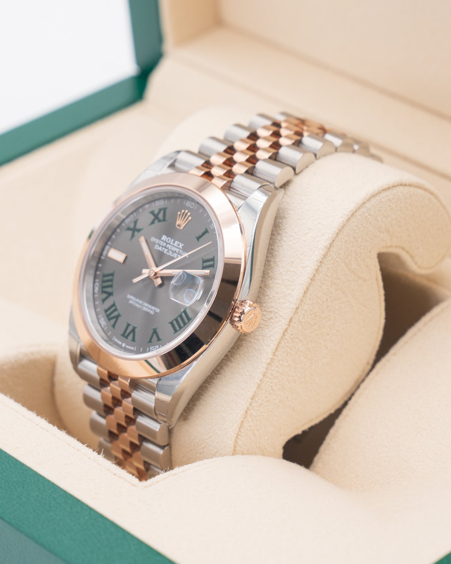 NOS Rolex Datejust 41mm 126301 Two Tone Rose WImbledon Jubilee 2022