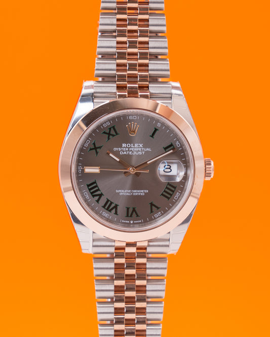 NOS Rolex Datejust 41mm 126301 Two Tone Rose WImbledon Jubilee 2022