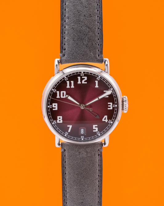 H. Moser & Cie Heritage Dual Time 42mm 8809-1200 Burgundy Fume 2024