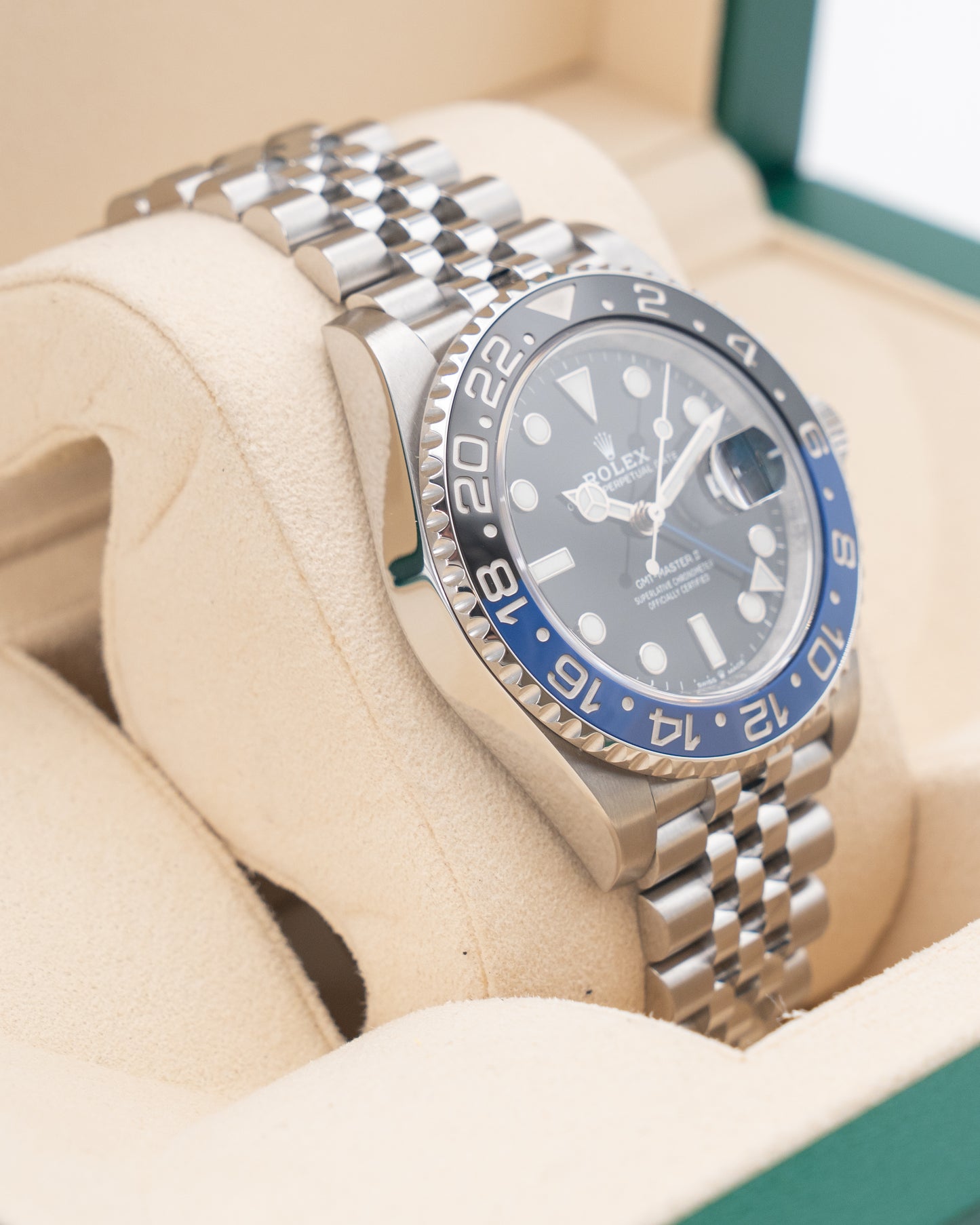Rolex GMT Master II 40mm 126710BLNR Batgirl / Batman on Jubilee Blue 2020