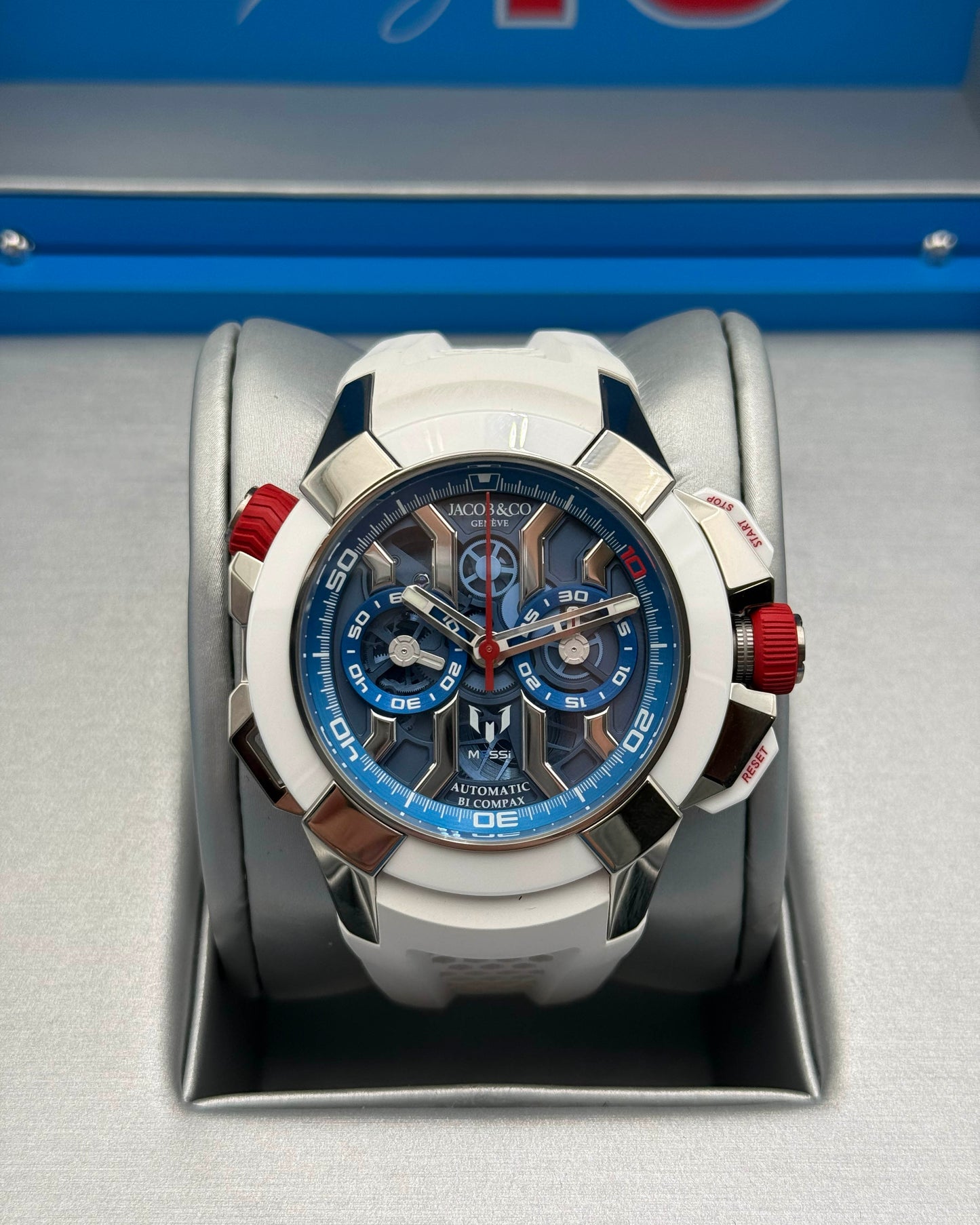 Jacob & Co Epic x Chrono Messi 47mm EC313.20 Titanium White