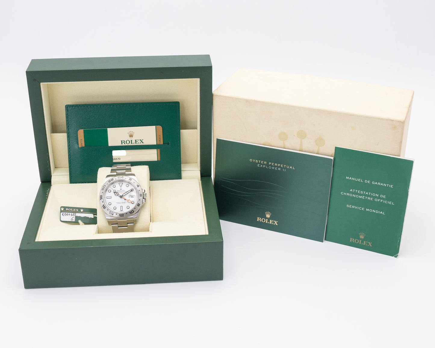 Rolex Explorer II 42mm 216570 White Polar 2016
