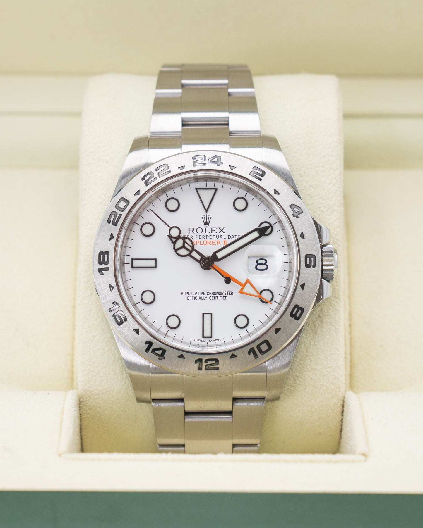 Rolex Explorer II 42mm 216570 White Polar 2016