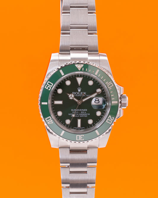 Rolex Submariner Date 40mm 116610LV Hulk Green Ceramic 2016