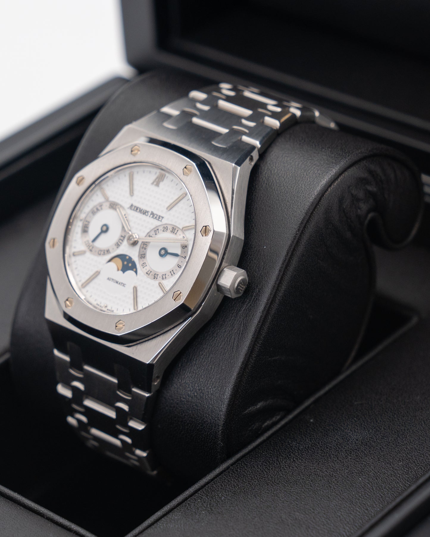 Audemars Piguet Royal Oak "Owl" 36mm 25594ST White Moonphase Day Date E-Serial