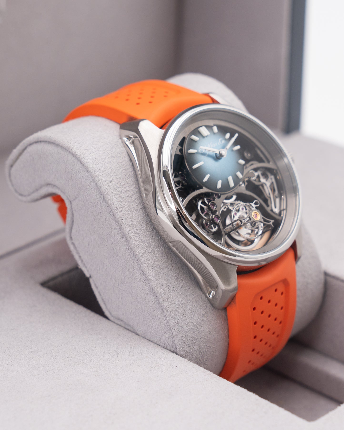 H. Moser & Cie Pioneer 42.8mm 3811-1200 Cylindrical Tourbillon Skeleton 2023