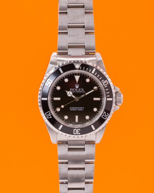 Rolex Submariner No-Date 14060 Black Aluminum Bezel Two Liner X-Serial
