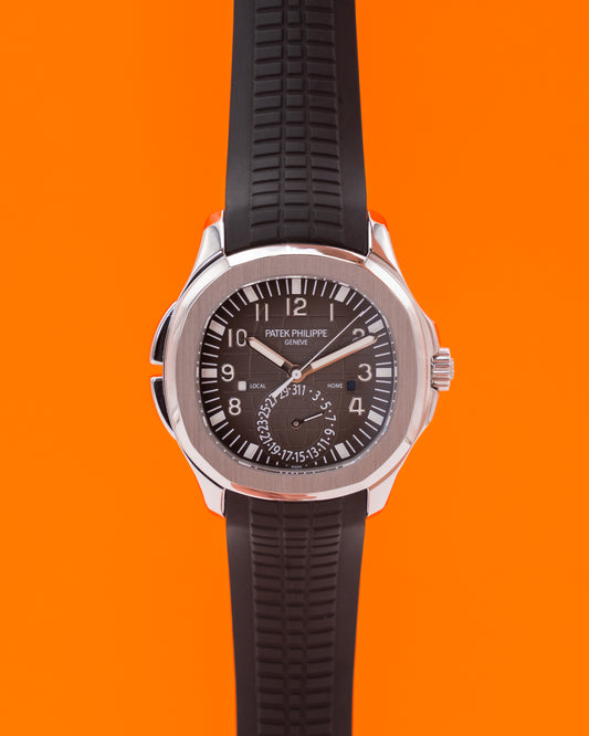 Patek Philippe Aquanaut Travel Time 40.80mm 5164A-001 Dual Time 324 Movement