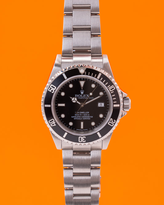 Rolex Seadweller 4000 40mm 16600 Black Aluminum A-Serial