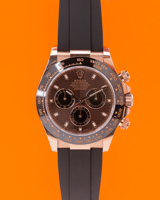 Rolex Cosmograph Daytona 40mm 116515LN Chocolate Rose Gold on Oysterflex 2022