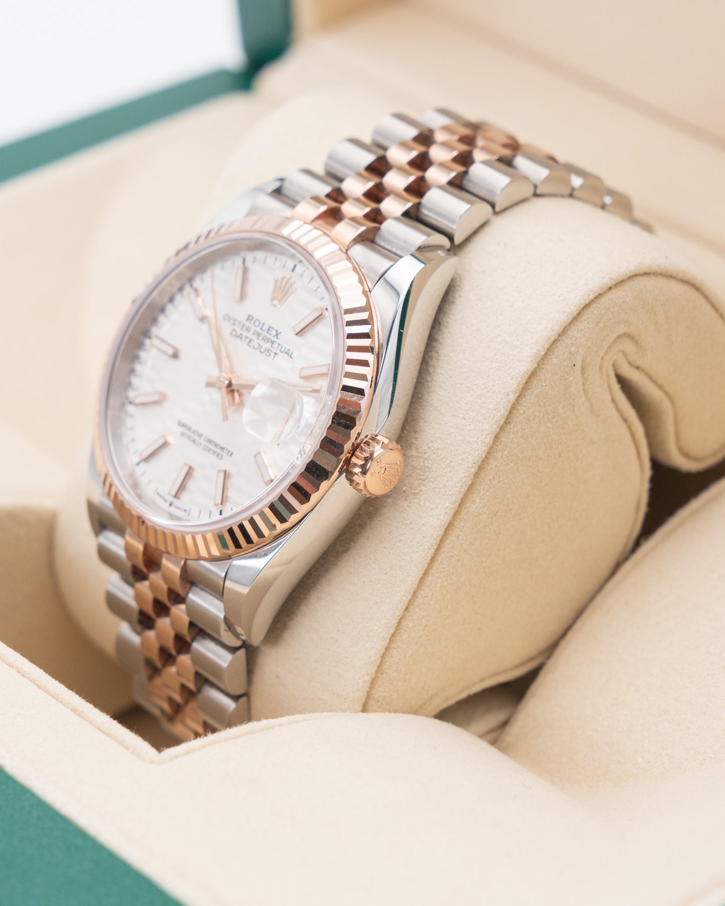 Rolex Datejust 36mm 126231-0033 Motif Dial Two Tone Rose on Jubilee 2022