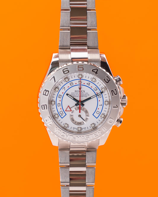 Rolex Yachtmaster 44mm 116689 White Gold and Platinum White Dial