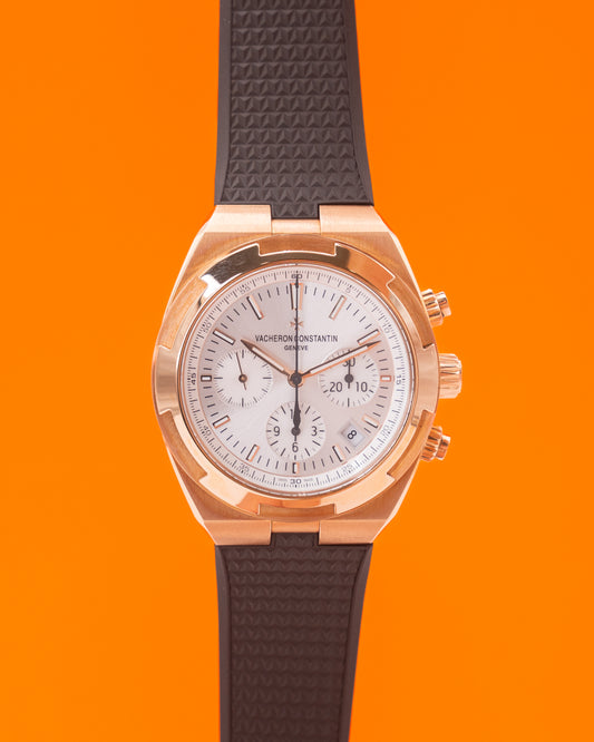Vacheron Constantin Overseas Chornograph Date 42mm 5500V/000R Rose Gold Silver Dial 2022