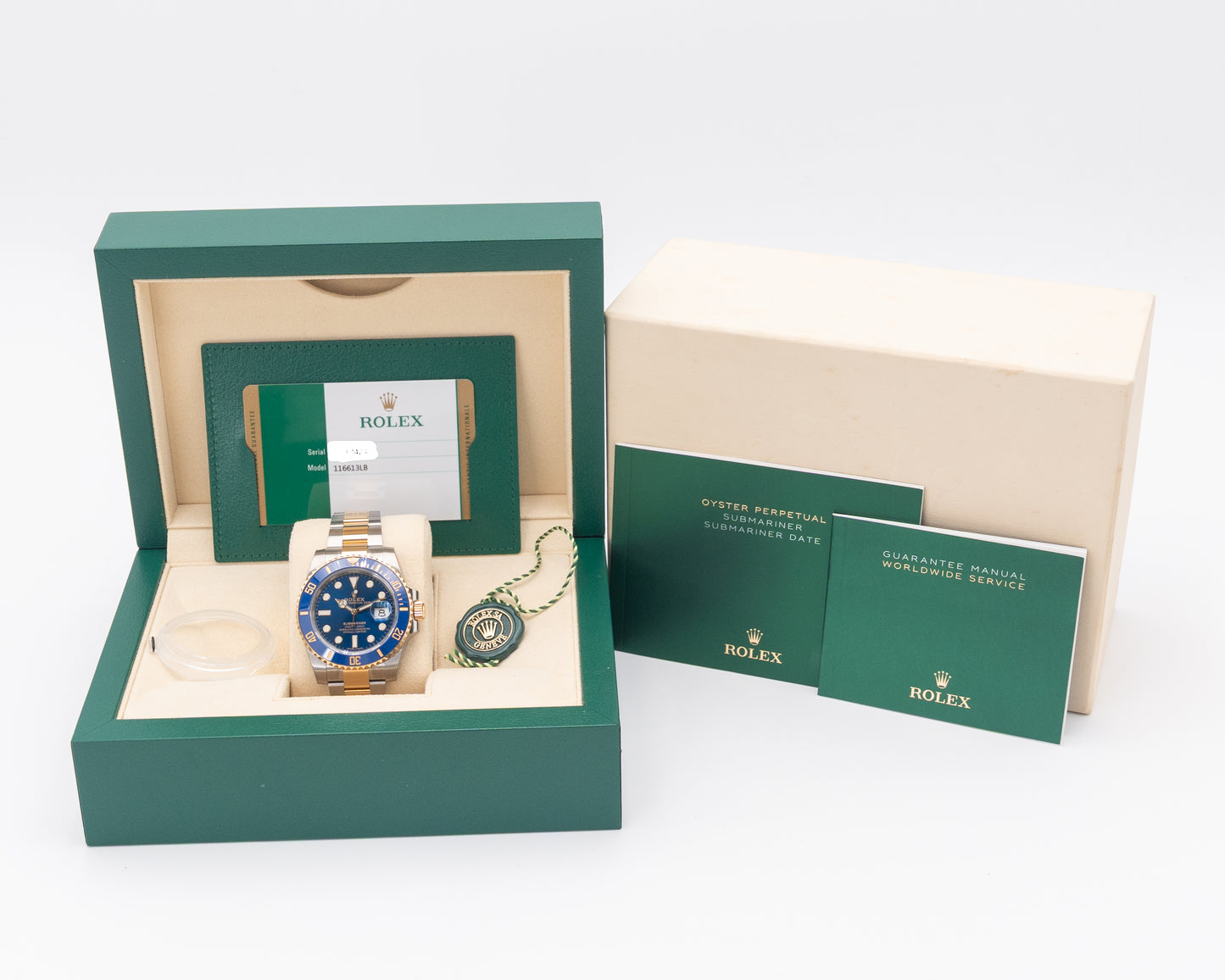 UNWORN STICKERS 2019 Rolex Submariner Date 40mm 116613LB Bluesy Two Tone Yellow Gold 2019