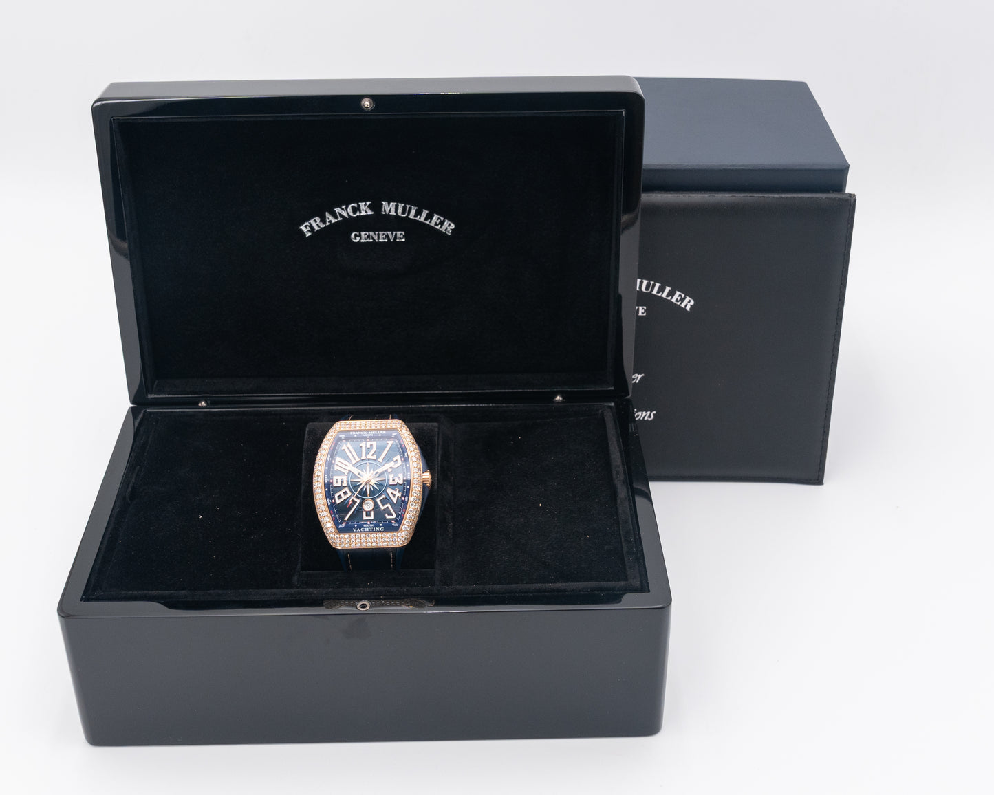 Franck Muller Vanguard V45 SCDT D Yacht 5N BL Factory Diamond Dial 44mm 2021