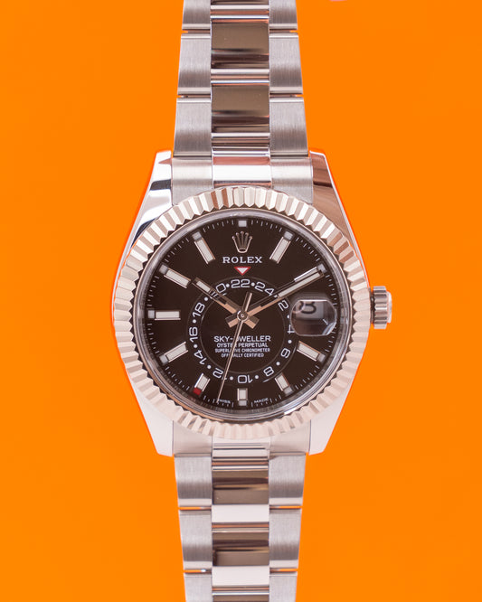 Rolex Skydweller Black 326934 Fluted Oyster 42mm
