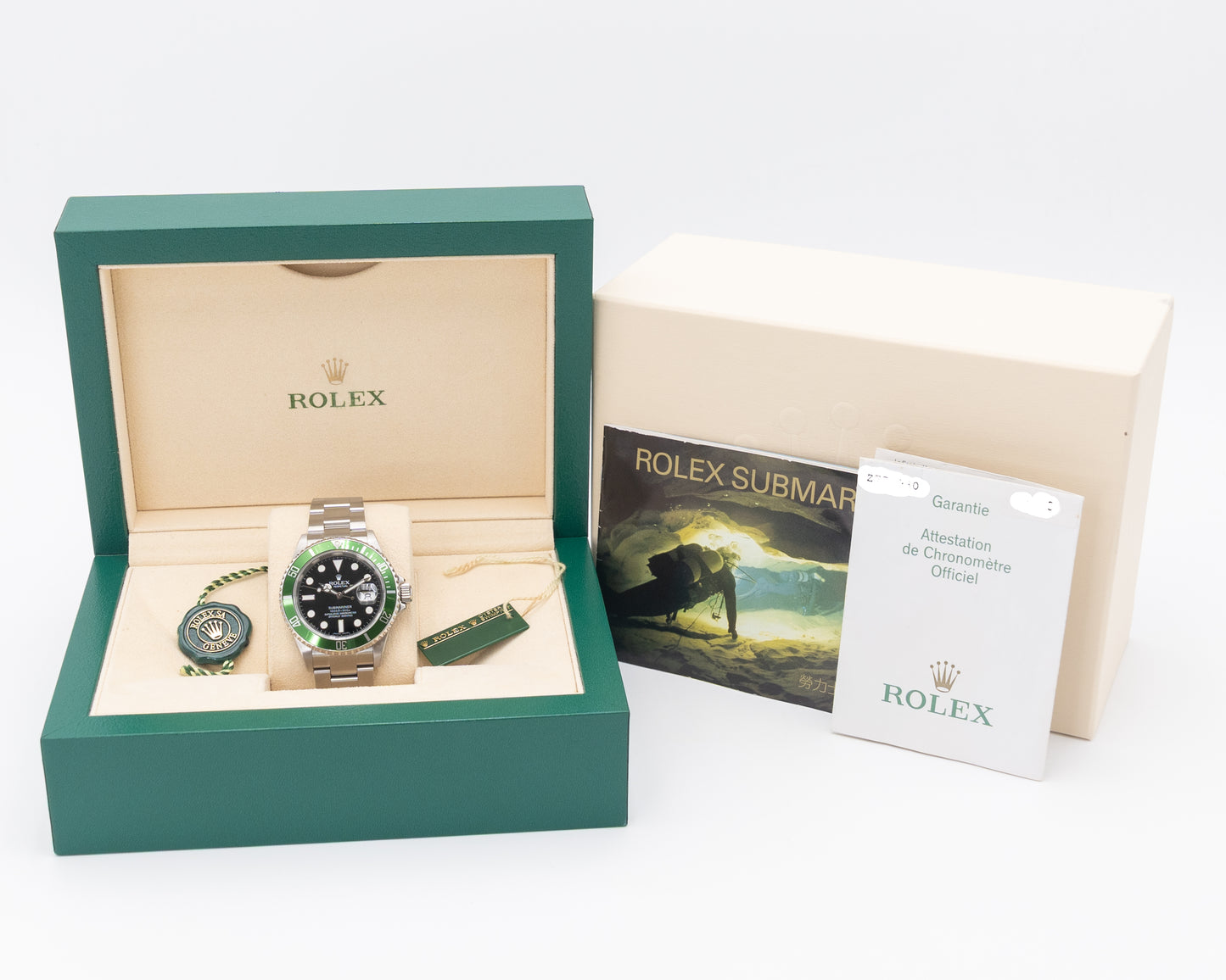 Rolex Submariner Date 40mm 16610V Kermit 2007
