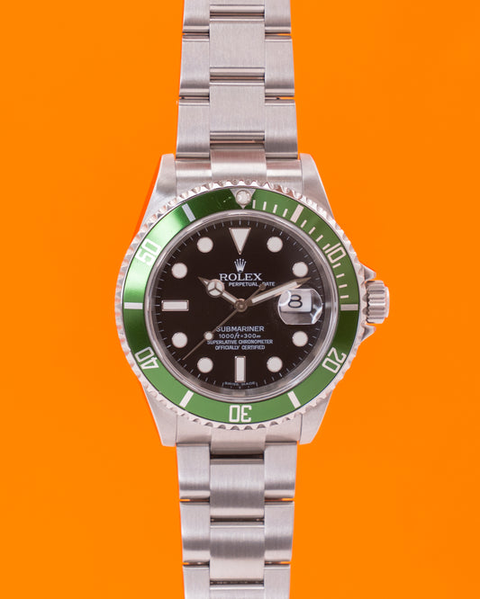 Rolex Submariner Date 40mm 16610V Kermit 2007
