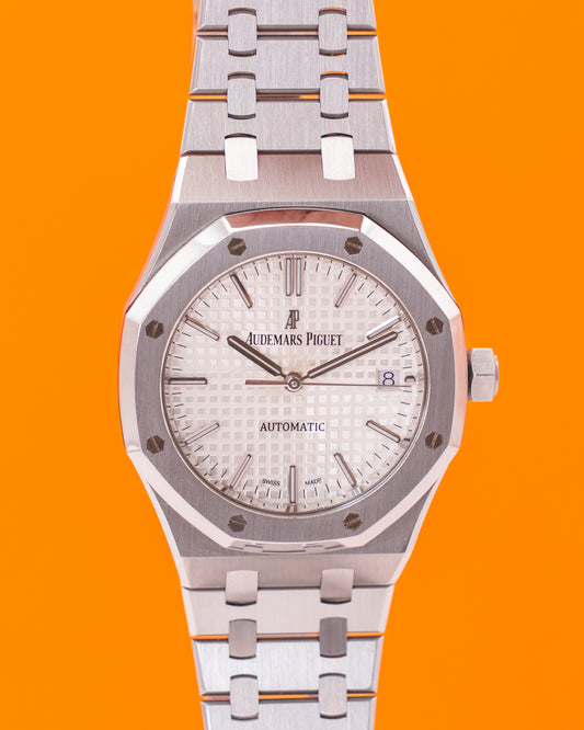Audemars Piguet Royal Oak 37mm 15450ST.OO.1256ST.01 White / Silver Dial 2014