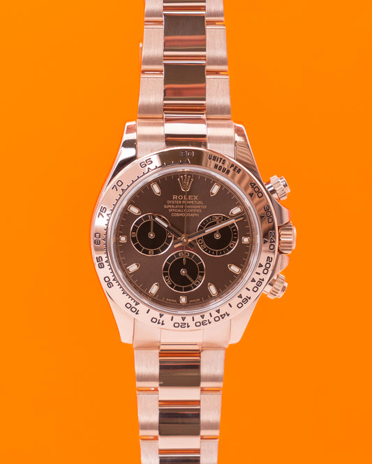 Rolex Daytona 40mm 116505 Rose Gold Chocolate Dial 2022