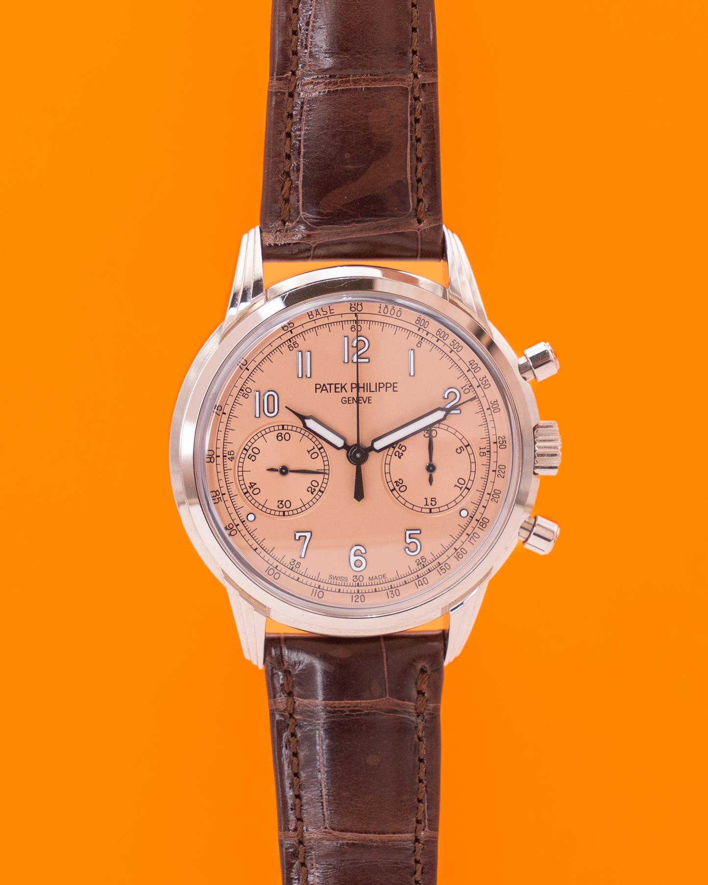 Patek Philippe Complications Chronograph 41mm 5172G Salmon Dial Open Date