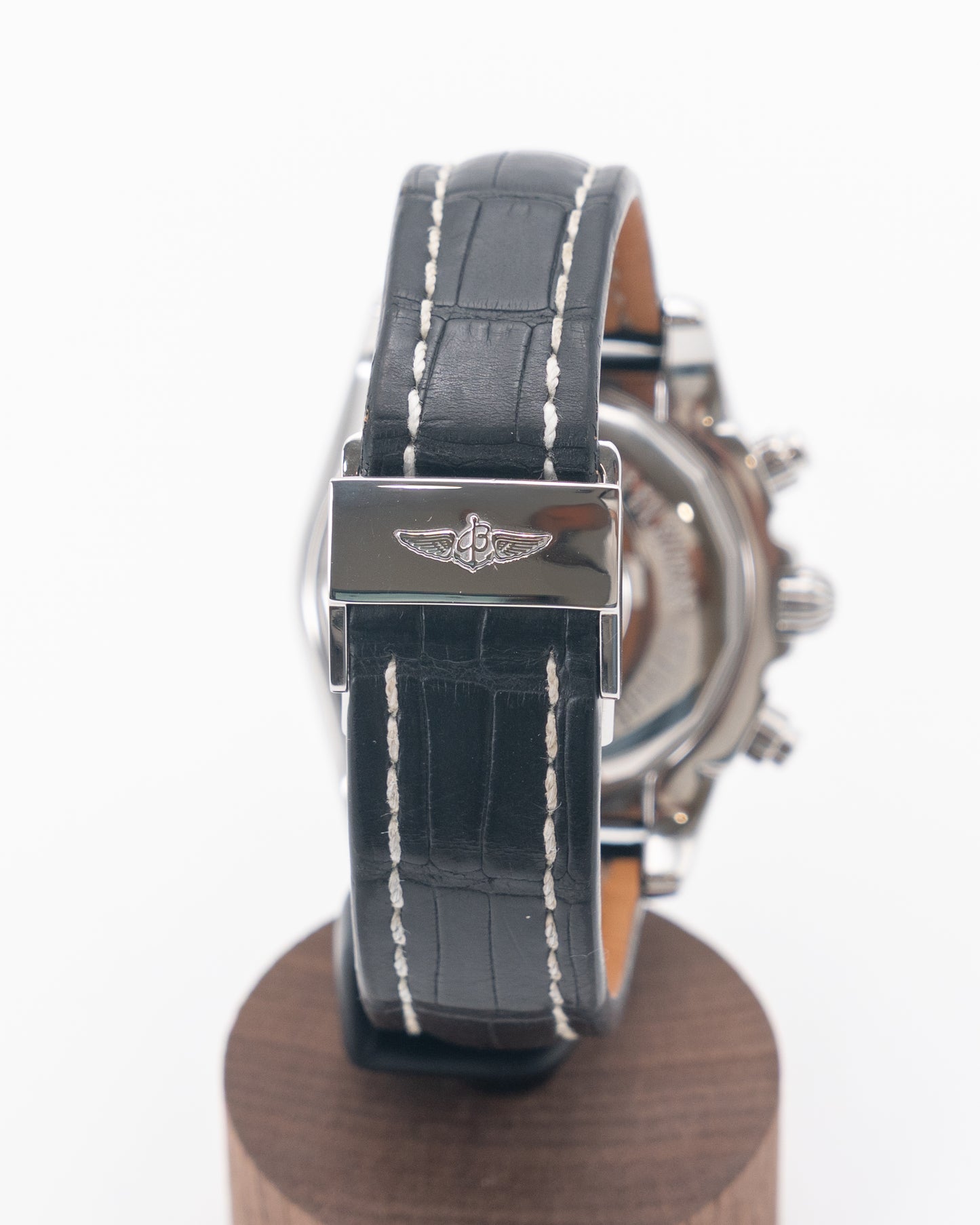 Breitling Chronomat 44mm AB0110 Inverted Panda Chrono on Leather Strap 2013