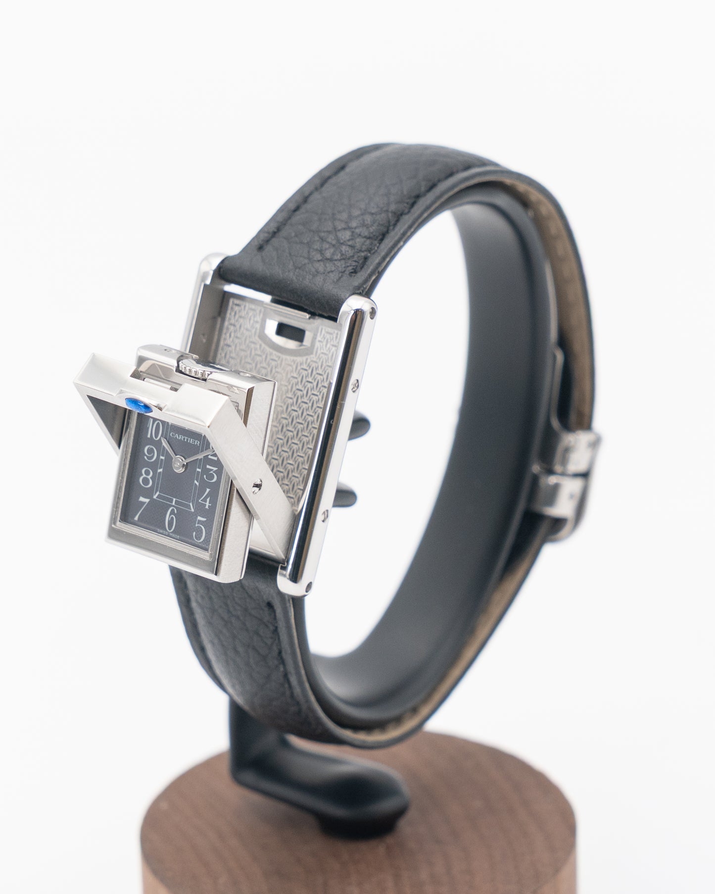 Cartier 2386 Basculante Grey Dial Quartz