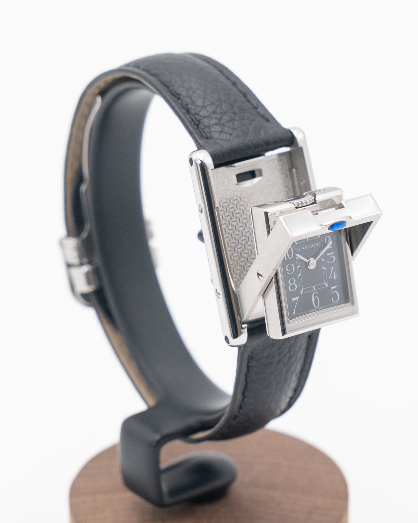 Cartier 2386 Basculante Grey Dial Quartz