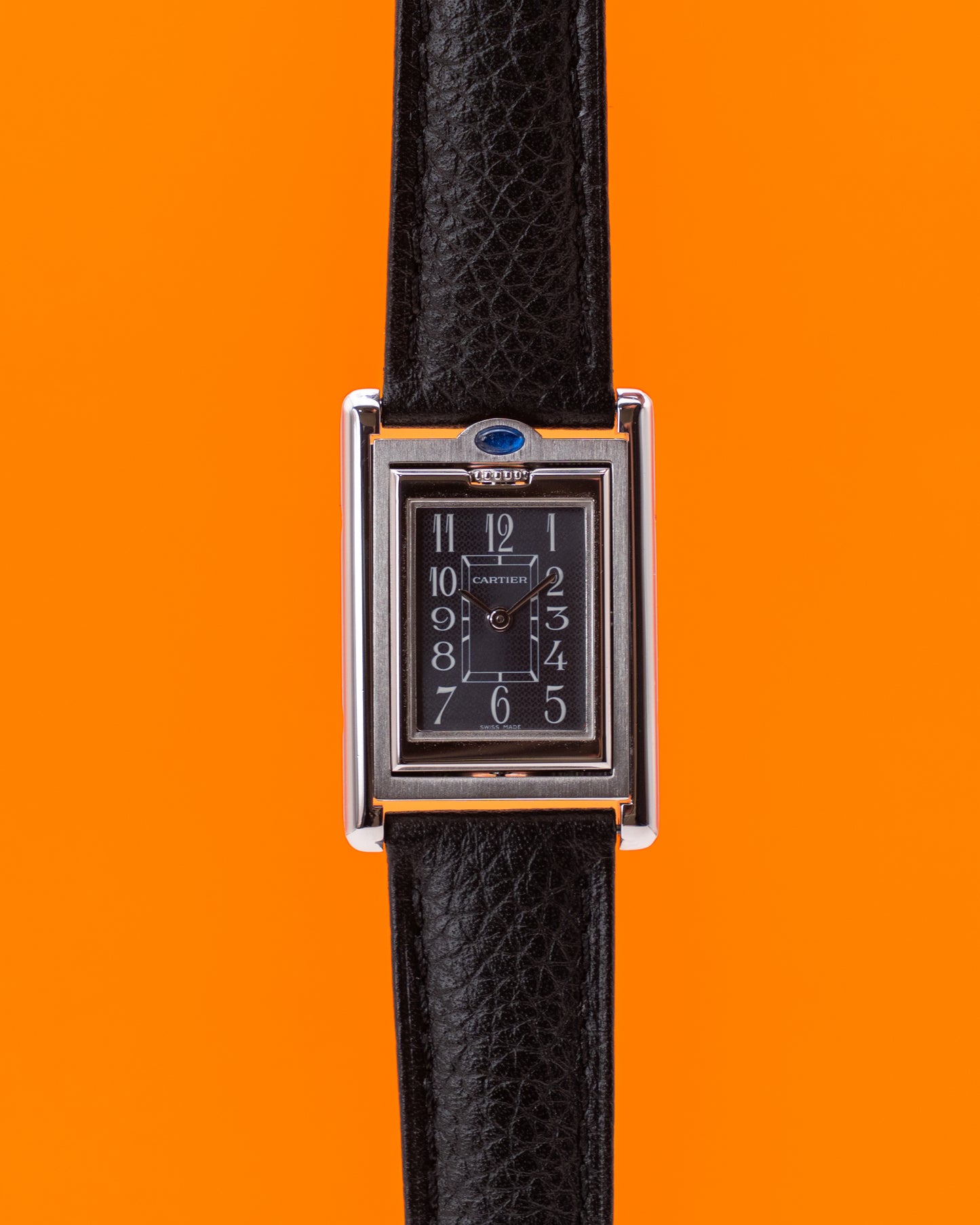 Cartier 2386 Basculante Grey Dial Quartz