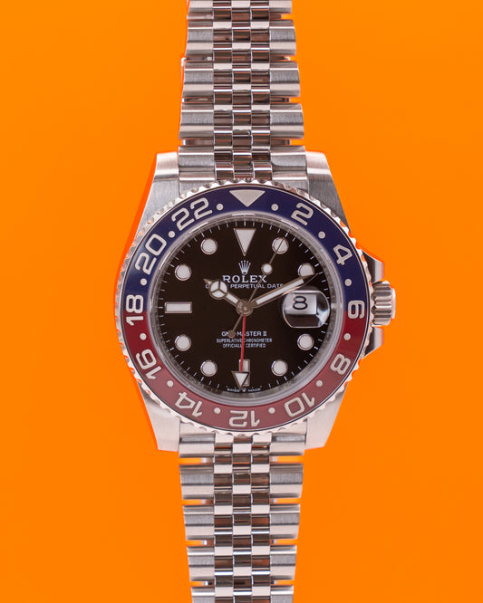 Rolex GMT Master II Pepsi 40mm 126710BLRO Jubilee Open Date