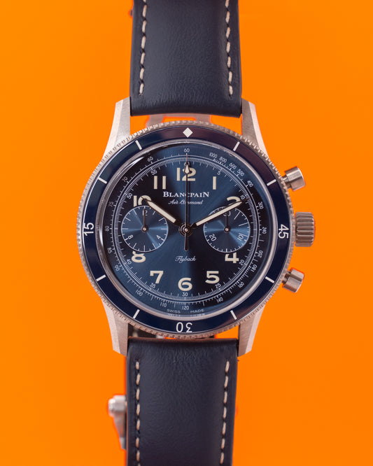 LIKE NEW Blancpain Air Command 42.5mm AC02 12B40 63B Blue Titanium Chronograph 2025